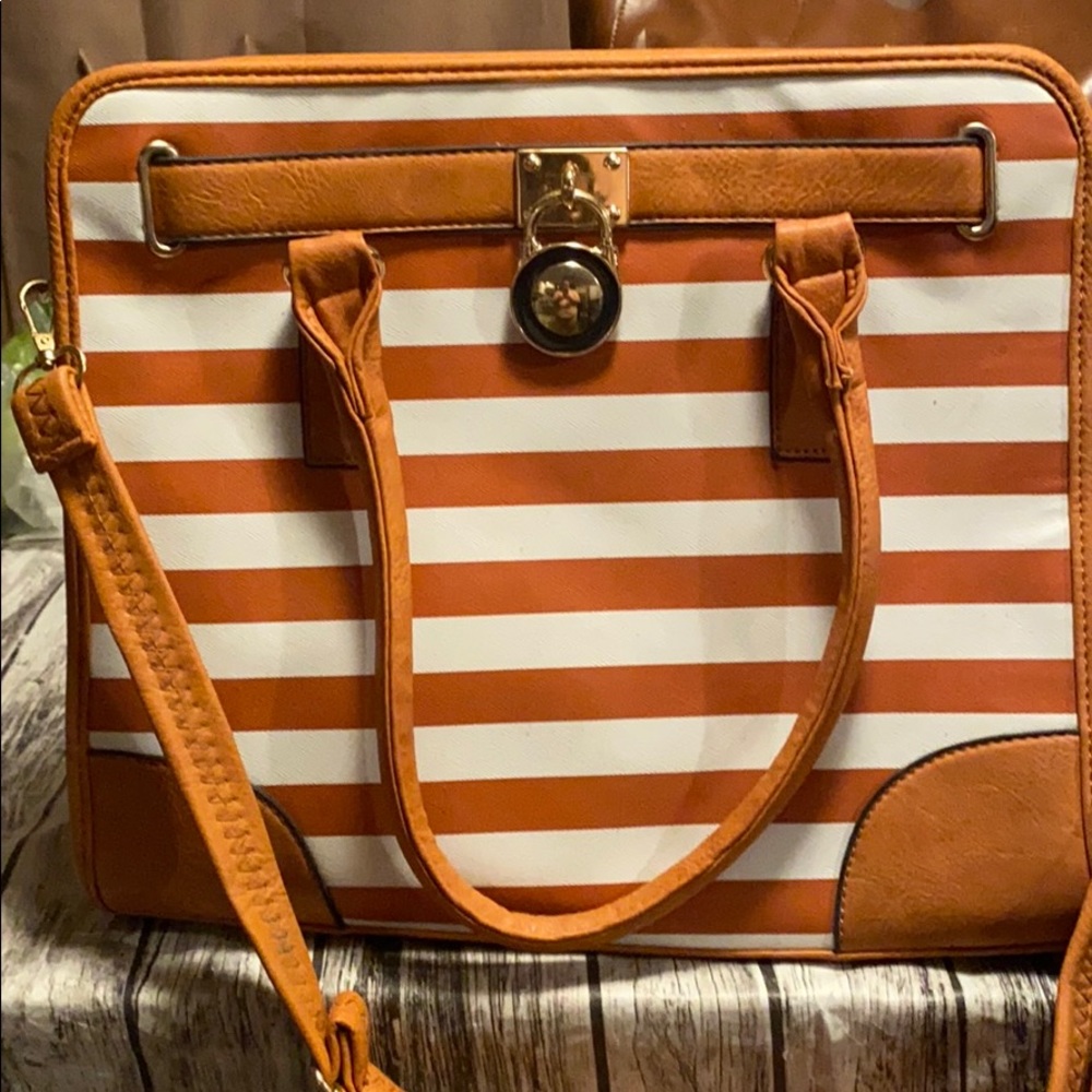 Striped Purse